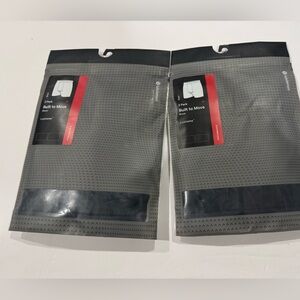 Lululemon Built to Move Boxer 5" 2 Pack black/black (two packages) NWT sz Medium